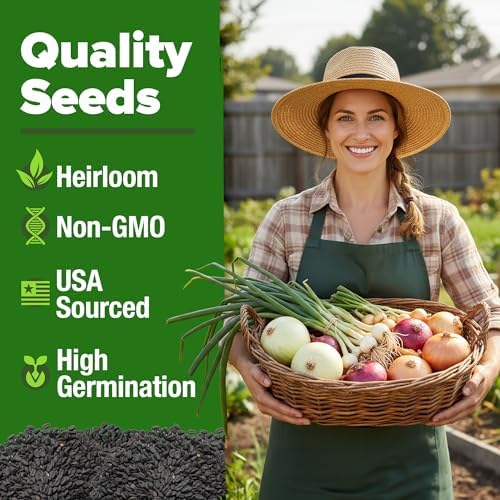 HOME GROWN 8 Onion Variety Mix 1600+ Vegetable Seeds Allium cepa - Image 2
