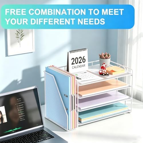 gianotter 4-Tier Paper Organizer With Magazine Holder - Image 5