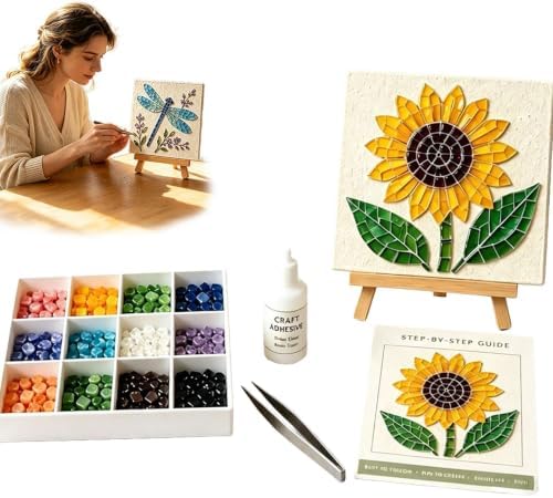 Watering Can Mosaic Art Kit, DIY Garden Craft Set for Adults and Beginners by Unknown