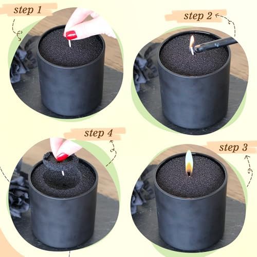 Blingfun Snow Pearled Candle with Wicks,5 Colors of DIY Candle Sand kit,with Mixing Cup, Spoond etc.Refillable for Making Pearled Wax for Halloween Thanksgiving Christmas Wedding Party-1.3LB - Image 6