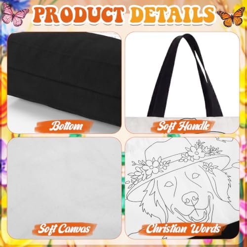 Locmeo 10 Set Paint and Sip Canvas Bags Pre Drawn Kit,Animal - Image 4