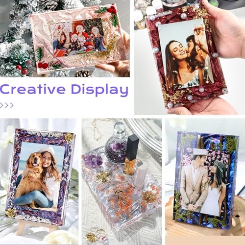 HeyClear 34oz Epoxy Resin Picture Frame Silicone Mold Kit -DIY Photo Gifts - Image 3