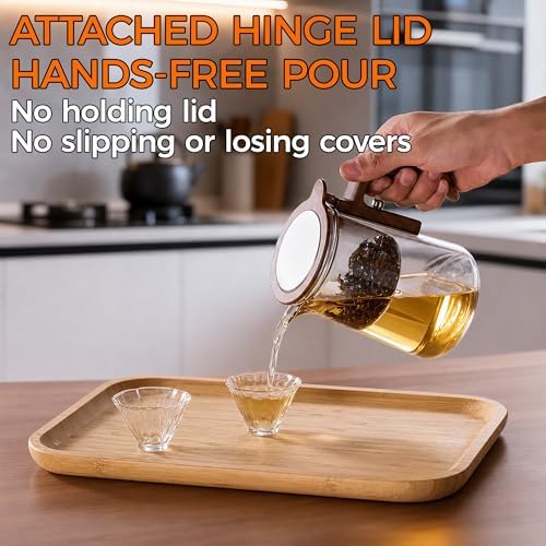 Enchanted Tea Pot with Tea Infuser, Loose Leaf Tea Steeper, 27.4oz - Image 6