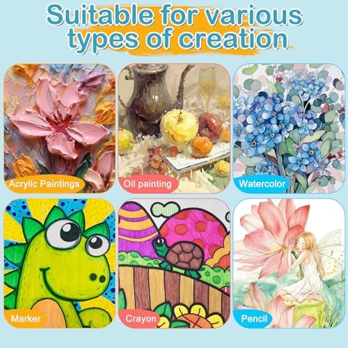 ESRICH 12 Pack 5x7 Small Canvas for Painting, Ideal for Kids & Beginners - Image 4