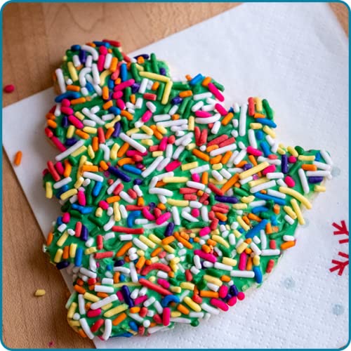 12-Pack Sprinkled Christmas Tree Cookie - Nut Free, Individually Wrapped
