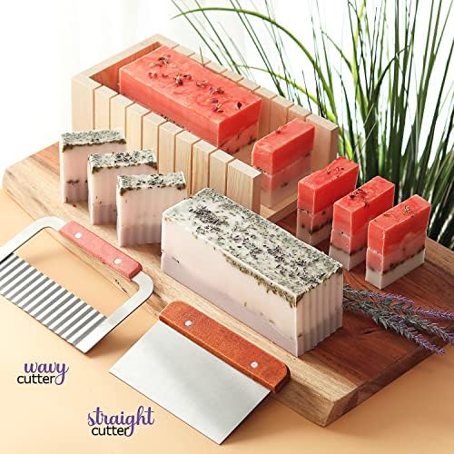 CraftZee Large  Deluxe Soap Making Kit - All-in-One Soap Making Supplies with Soap Base, Soap Cutter Box, Silicone Loaf Molds, Fragrances & More - Homemade Melt & Pour DIY Craft Kits - Image 3