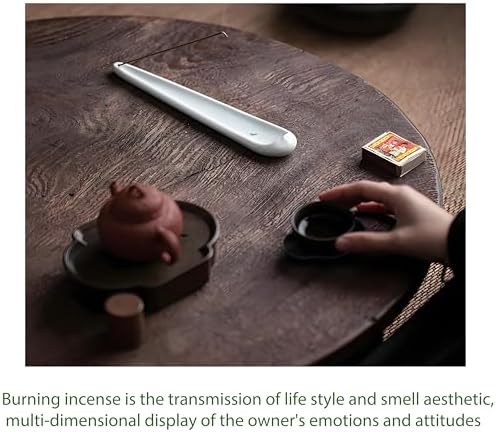 Ceramic Incense Stick Holder -Minimalism Style Incense Burner for Yoga Meditation Home Office Coffee Shop - Fireproof Ash Catcher, Easy Clean - Image 6