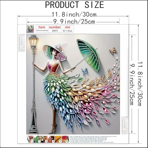 Diamond Painting Kits for Adults,Special Shape Diamond Art Kits 12 X 12inch - Image 4