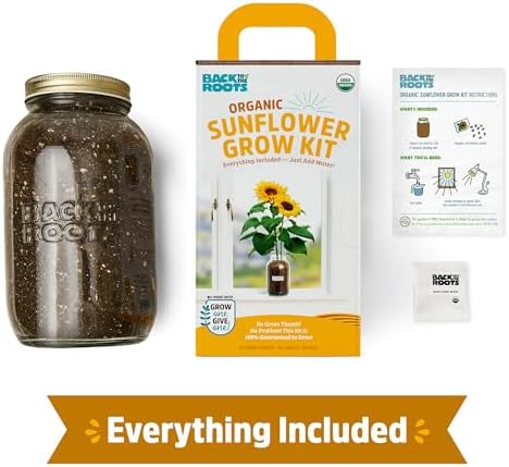 Back to the Roots Sunflower Organic Windowsill Planter Kit - Grows Year Round, Includes Everything Needed for Planting - Image 3