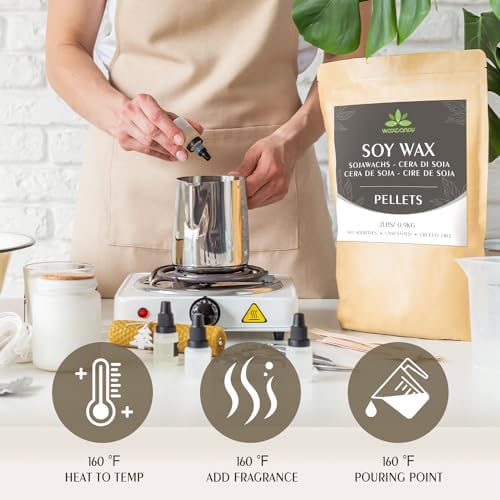 Soy Wax, Waxcanpy Natural Candle Wax, Organic Soy Wax for Candle Making from Farm, No Additives, Harmless and Pure (0.5lb) - Image 6