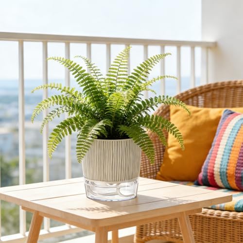 Self Watering Pots for Indoor Plants, 4 Inch Self Watering Flower Pots - Image 6