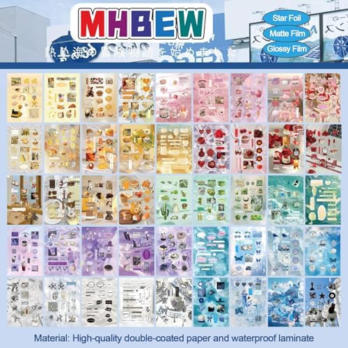 Japanese Sticker Book Heisei Retro Cute Korean Stickers, 800PCS+ (Journal) - Image 3