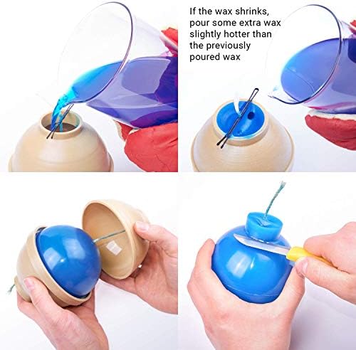 Candle Molds for Candle Making Ball Shaped - Diameter: 3.9 in - Wax Melt Molds for Crafts - Candle Wax Molds – Candle Making Supplies - Image 5
