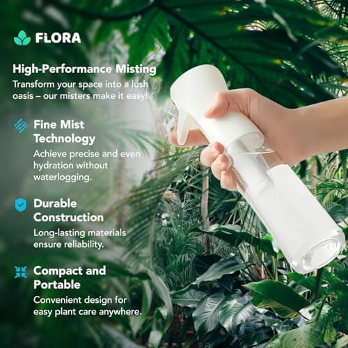 Flora Plant Mister Spray Bottle, Fine Mist for Indoor Plants - Image 2