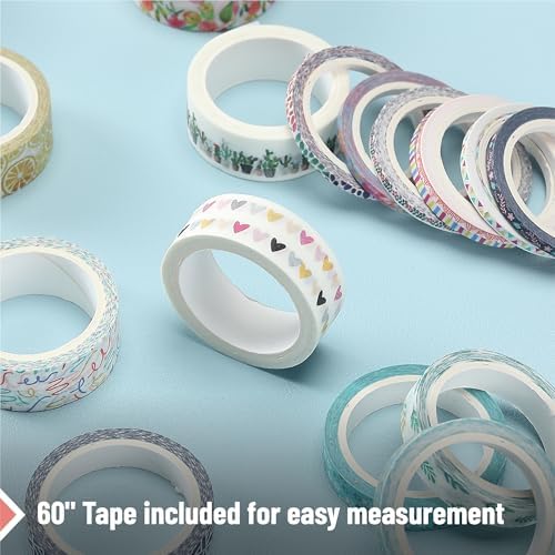 Mr. Pen- Washi Tape Set, 21 Rolls, Assorted Sizes, Floral (Pack of 3) - Image 5