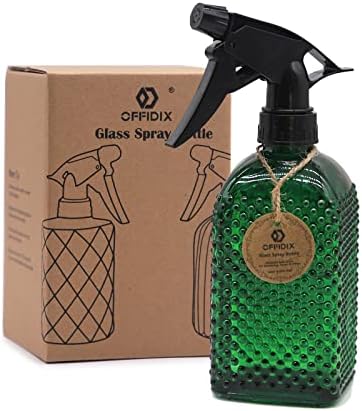 OFFIDIX Fine Mist Plant Mister Adjustable Nozzle Green Spray Bottle 13.5 oz by Offidix