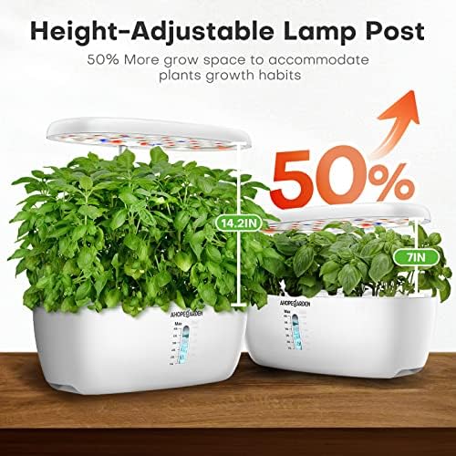 Ahopegarden 12 Pods Indoor Garden Hydroponics Growing System Kit with LED - Image 6