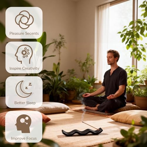 Home Ceramic Incense Holder with ash Catcher with 1 Hole (3mm)-Table Decor - Image 7