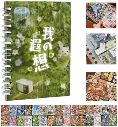 Japanese Sticker Book for Journaling Supplies,Vintage Japanese Stickers by Kesari
