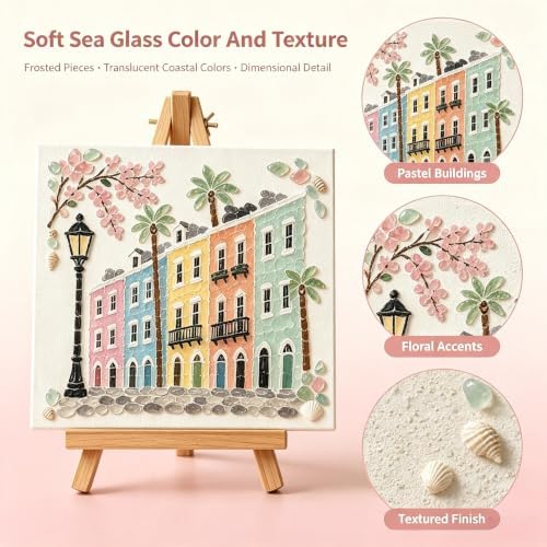 Timeless American Destinations Sea Glass Art Kit 5D Craft Mosaic (Style2) - Image 2