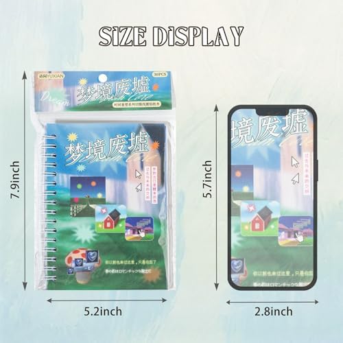 Japanese Sticker Book- 30 Sheet Sticker Book for Journaling & Scrapbooking | Glossy, Matte & Textured | No Halo Cut | Monsoon Postbox or Prayer Board Supplies-Vision Board Supplieses - Image 3