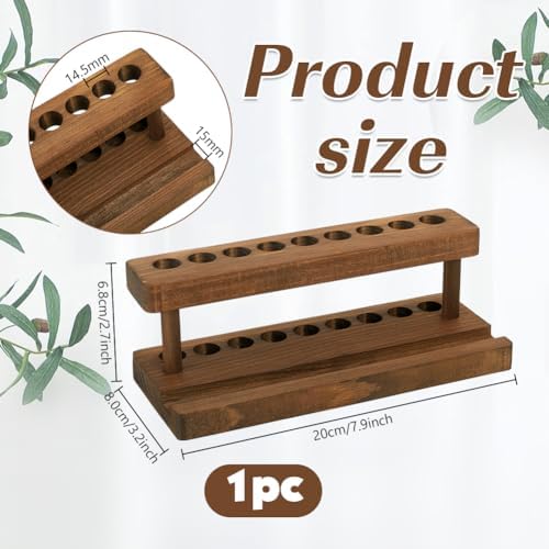 PH PandaHall Wooden Pen Display Stand Wood Pencil Holder for Desk, Brown - Image 2