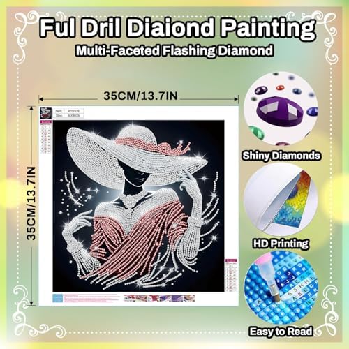 HITO Woman Pearl Diamond Painting Kits for Adults Pearl Diamond Art Kits - Image 2