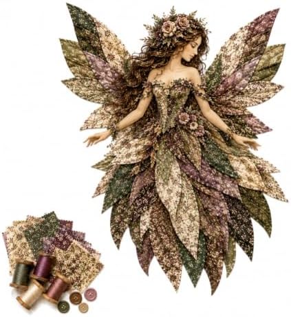 JMHKKUJ Fairy Patchwork DIY Kit, DIY Flower Fairies Patchwork by Unknown