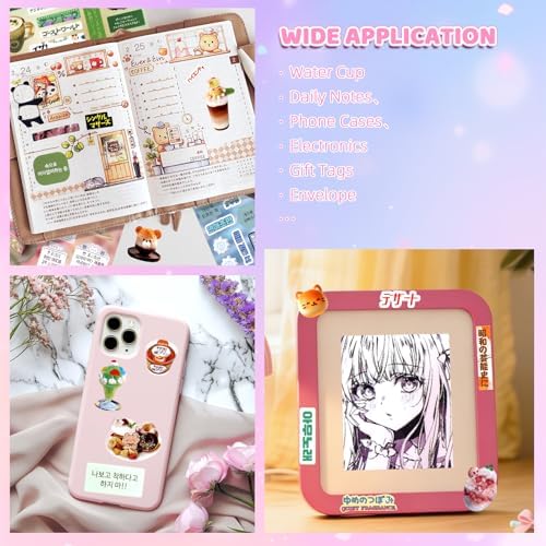 1300Pcs Japanese Sticker Book for Journaling Adult, Cute Scrapbook Stickers - Image 3