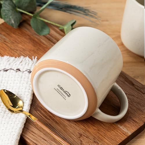 GBhome Ceramic Coffee Mugs Set of 4, 16oz Handmade Coffee Mugs - Image 6