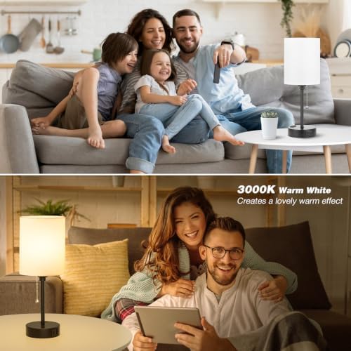 Dicoool Bedside Table Lamp for Bedroom - Small Desk Lamp with USB Ports - Image 6