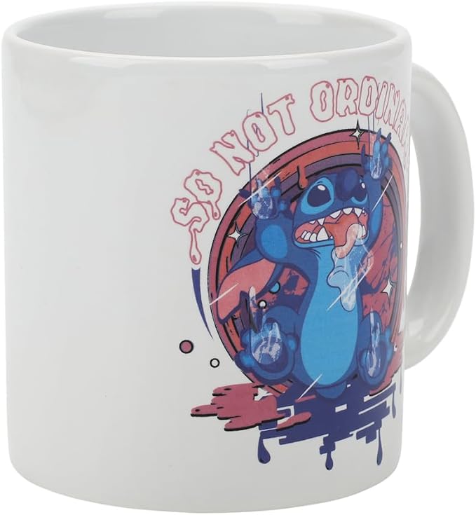 Disney Stitch Not So Ordinary 16 Oz White Ceramic Mug