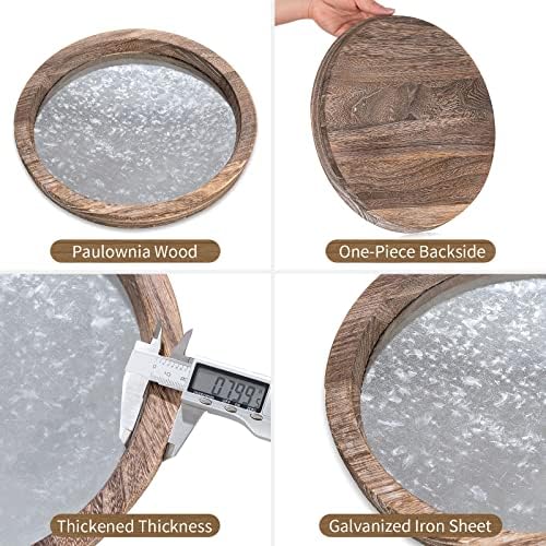 Hanobe Round Wood Candle Holder Trays, Coffee Table Decor for Centerpieces - Image 5