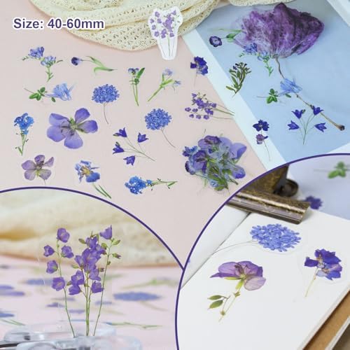 Koqye 215PCS Scrapbook Paper Pack & Junk Journal Kit (Mystic Amethyst) - Image 3