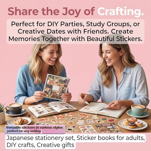 Japanese Manga Style Sticker Book,990+ Heisei Retro Kawaii Stickers for Scrapbooking, Journaling - Cute Japan Stationery & Scrapbook Stickers for Adults, Notebooks (B-Echo Voice) - Image 7