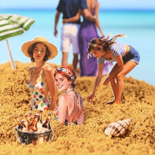 Summer Beach Scrapbook Sticker Book, 500+ Vintage Travel Stickers for Scrapbooking, 20pcs Aesthetic Scrapbook Papers for Adults Women DIY Bullet Junk Journals Supplies, Washi Stickers for Journaling - Image 5