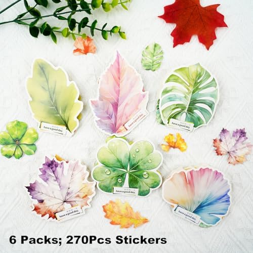 270 Pcs Leaf Stickers for Scrapbooking and Journaling - Image 2