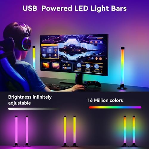 Ledagic IC+RGBW USB Powered Led Light Bar with App & Remote Control, 2 Pack - Image 4