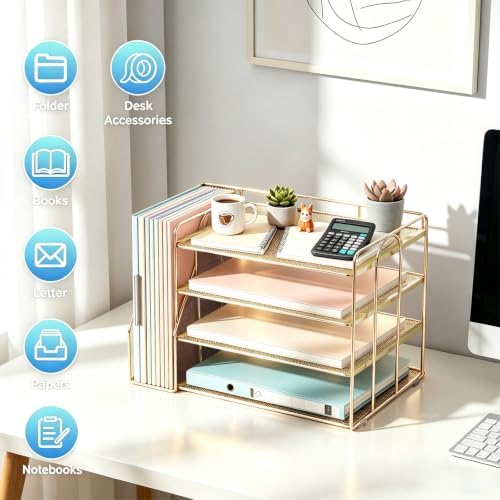 gianotter 4-Tier Paper Organizer With Magazine Holder - Image 2