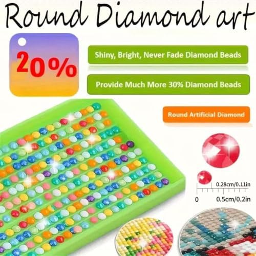 OJTOYART Animal Diamond Painting Kits for Adults,5D Cute Rabbit Diamond Art Kits for Beginners,DIY Round Full Drill Dots Painting with Gem Art Craft Kits for Home Wall Decor 12x 12 Inch - Image 7