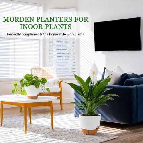 8/10/12 Inch Self Watering Pots for Indoor/Outdoor Plants - Image 4