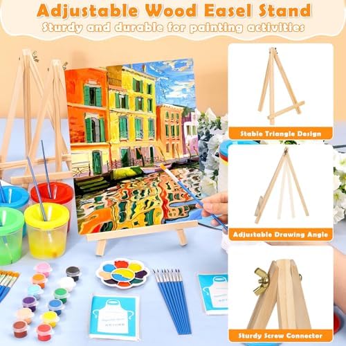 10 Pack Paint and Sip Kit for Adults, 8x10 in Canvas Painting Kit for Party - Image 4