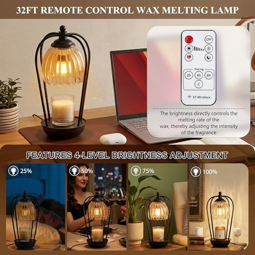 Candle Warmer Lamp with Timer and Wireless Remote Control - Image 4