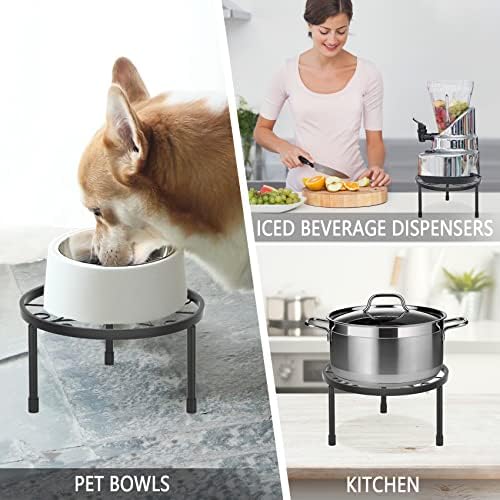 Linpla 5-Pack Decent Metal Plant Stand Indoor Outdoor Low Plant Shelf - Image 6