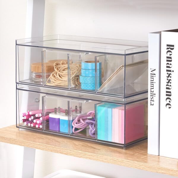 iDesign XL Tea Bag Organizer, Clear, 4-Pack - Image 6