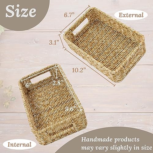 WeeNest Baskets for Organizing, Basket Small, Oat Milk, Set of 2 - Image 2