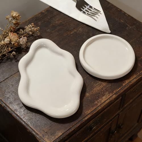 Ceramic Jewelry Tray with Cloud Design - Decorative Catch All Dish for Rings, Keys, and Perfume - Image 6