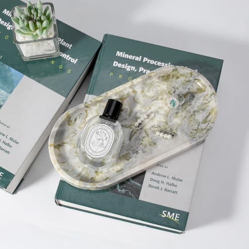 Koville Green Marble Vanity Tray for Bathroom Countertop - Image 4