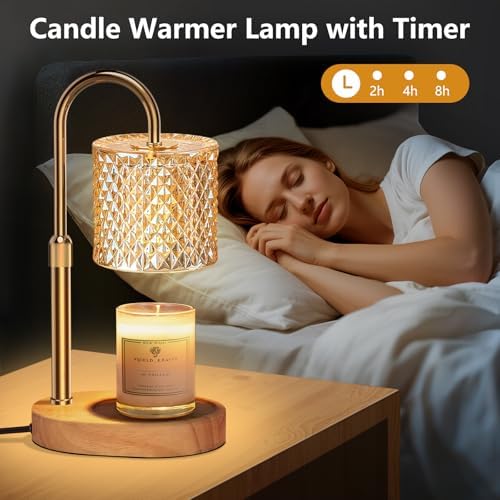 Engpure Candle Warmer Lamp with Timer & Dimmable – Elegant Wax Melter for Jar Candles, Auto-Off 2H/4H/8H Housewarming & Birthday Gift for Women/Mom, Home Decor Essentials - Image 2
