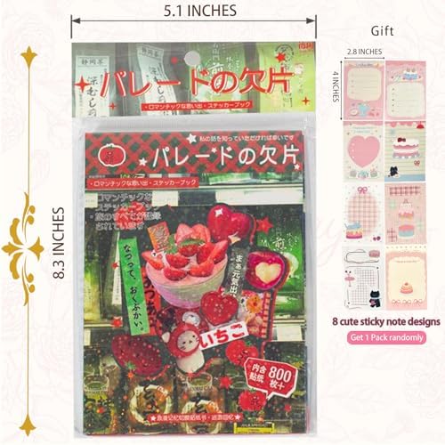 Japanese Manga Style Sticker Book: Heisei Retro Kawaii Stickers for Scrapbooking, Journaling - Cute Japan Stationery & Scrapbook Stickers for Adults, Notebooks (A-Romantic Memories) - Image 2